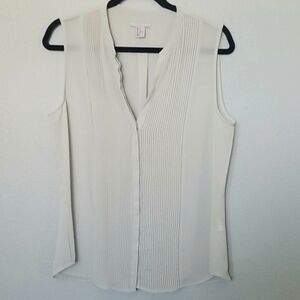 H&M mint green pleat sleeveless top size 14